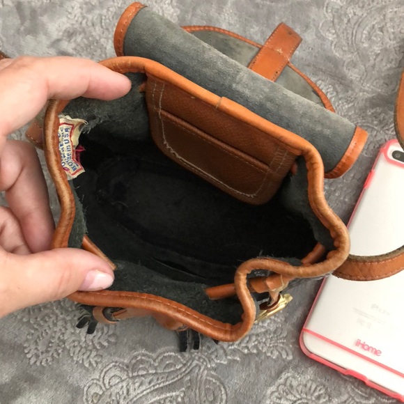 Rare Vintage Dooney & Bourke sherpa style Sm xbody - Picture 5 of 8